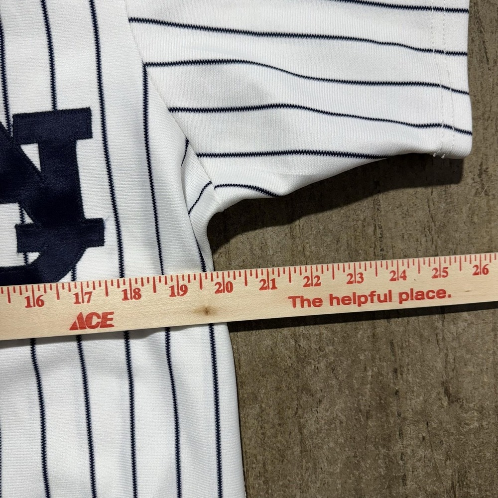 Vintage Auburn Tigers Jersey Mens 42 White Baseball Wilson Button Pinstripe 90s - Picture 4 of 6